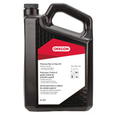 Oregon bar and chain oil bottle front showcases premium formula for smoother cuts