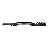 Oregon Gator blade close-up highlighting premium mulching edge