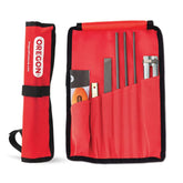 Oregon universal field sharpening kit in pouch for on-the-job chainsaw maintenance.