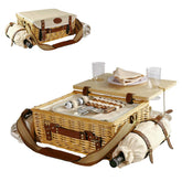 OrgaNatureQueen picnic basket with insulated compartment for outdoor meals.