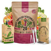 Organo Republic 20-seed pack front view for home garden planning.