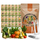 Organo Republic 25-summer seed pack inside bag supports versatile indoor and outdoor gardening.