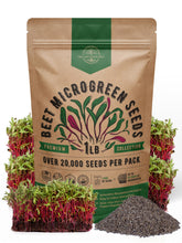 Organo Republic beet sprouting seeds in a 1lb bulk bag for home gardens