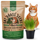 Organo Republic cat grass seeds mix seed bag, freshness for healthy indoor greens.