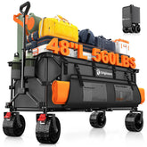 Originsure 48inch foldable wagon unfolded with large capacity for easy hauling
