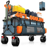 Originsure folding wagon open for full-size hauling on trips and beach days