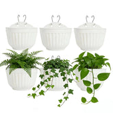ORIMERC six-pack large wall planter set for vertical gardens, sturdy and lightweight plastic.