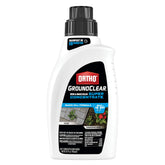 Ortho GroundClear bottle labeled for weed control and mixing.
