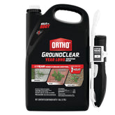 Ortho GroundClear bottle with Comfort Wand for targeted, year-long weed control.