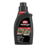Ortho GroundClear bottle shown for year-long weed control on hard surfaces.