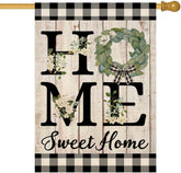 ORTIGIA Summer House Flag burlap, double-sided display for year-round curb appeal.