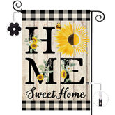 ORTIGIA Summer Sunflower flag, double-sided, boosts curb appeal year-round
