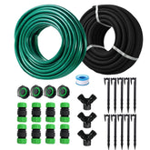 Oscorna customizable soaker hose kit assembly showing quick setup and flexible layout