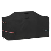 Osileyo 98-Inch Island Grill Cover front view protecting grill from weather and dust.