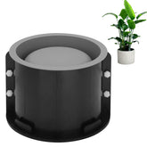 Osilifen big round planter mold side view shows sturdy frame for durable pots