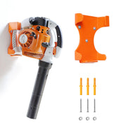 OSROENE leaf blower hanger on wall keeps Stihl BG-86 off the floor.