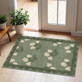 Othilic front door mat with floral pattern for stylish entryways
