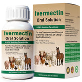 OthoKing ivermectin liquid bottle for sheep and goats supports simple deworming