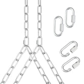 Otoolling heavy-duty porch swing chain kit in silver for outdoor porch use and sturdy support.