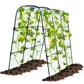 OTOSUNNY garden trellis arch structure supports climbing plants for better airflow.