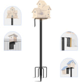 Ottsuls bird feeder pole 92-inch setup offers tall, stable outdoor viewing