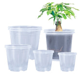 Oubest 6.7-inch clear nursery pot with drainage for seed starting and root watching