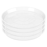 OUPSAUI clear 18-inch outdoor plant saucer protecting surfaces from moisture