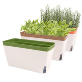 OurWarm Windowsill Planter Box front view showing compact indoor design for herbs