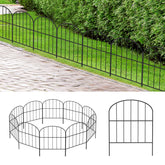 OUSHENG arched garden fence panel enhances decorative edging while protecting plants.