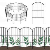 OUSHENG decorative garden fence with arched panels enhances borders and curb appeal.