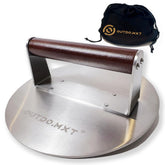 OUTDO.MXT stainless steel 8.5-inch smash burger press for even patty formation