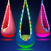OUTREE Light Up Pod Swing Seat with LED glow for calming playtime.