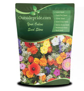 Outsidepride deer-proof wildflower seed mix bag for easy deer-free color.