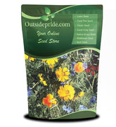 Outsidepride low-growing wildflower seed mix for border display with bright color.