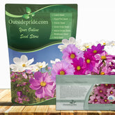 Outsidepride Sensation Mix Cosmos Bipinnatus seeds packaging ready for easy outdoor planting