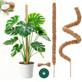 Outzen bendable moss pole 27 inch supports climbing plants with flexible shapes.