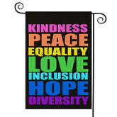 OUXIOAZ Pride Flag Garden Flag 12-5x18 for a welcoming outdoor display.