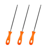 OXDFK chainsaw file 5-32 inch sharpens chains for clean wood cuts.