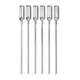 OXO Good Grips skewers with flat design for stable turning on the grill