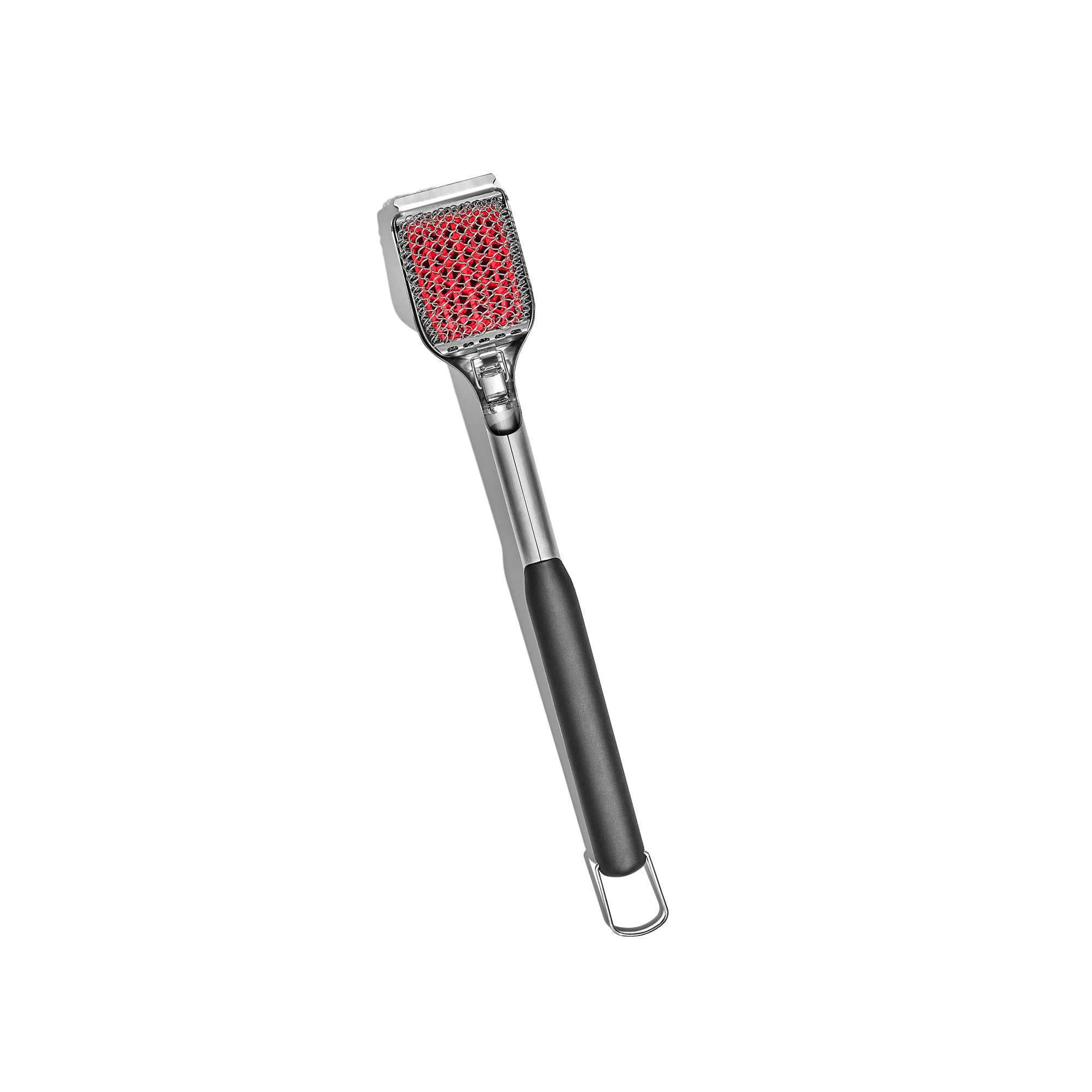 OXO Good Grips grill brush angled head for thorough hot-grate cleaning