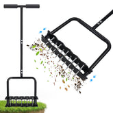 oyeftp lawn aerator assembled view highlights durability and ease of use