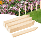oyhqes wood stakes with pointed tips for easy soil insertion and quick setup.