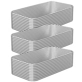 OZMSHF 3-pack tall 4x2ft raised bed front view shows expansive planting area for vegetables.