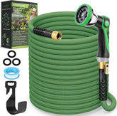 PALRORY non-expandable 75ft hose unrolled view for easy watering