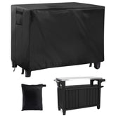 PAMASE grill cart cover on a 54-inch table protects from rain and dust.
