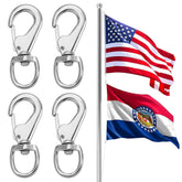 PAMASE heavy-duty flag clip 4-pack for secure outdoor flag display