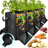 Pamazy 15-gallon potato bag with harvest window eases harvesting.