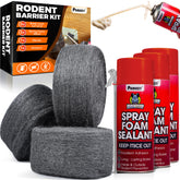 PAMAZY steel wool barrier protecting gaps against rodents.