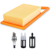 Panari BR600 air filter installed on a Stihl blower for cleaner intake and efficiency