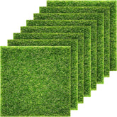 Pangda artificial lawn 6x6 inches, easy to assemble for dollhouse dioramas.